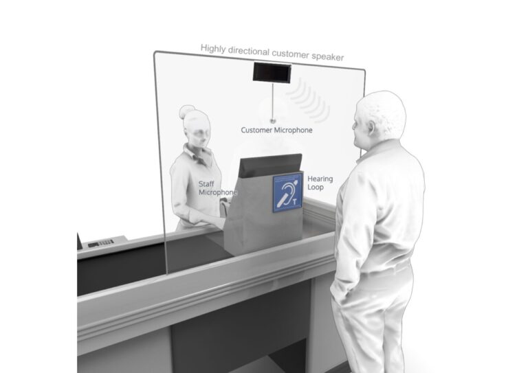 Ultrasonic directional speakers in medical installations